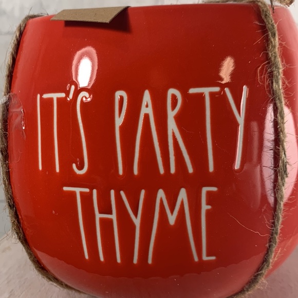 Rae Dunn “It’s Party Thyme” Planter - Picture 2 of 5